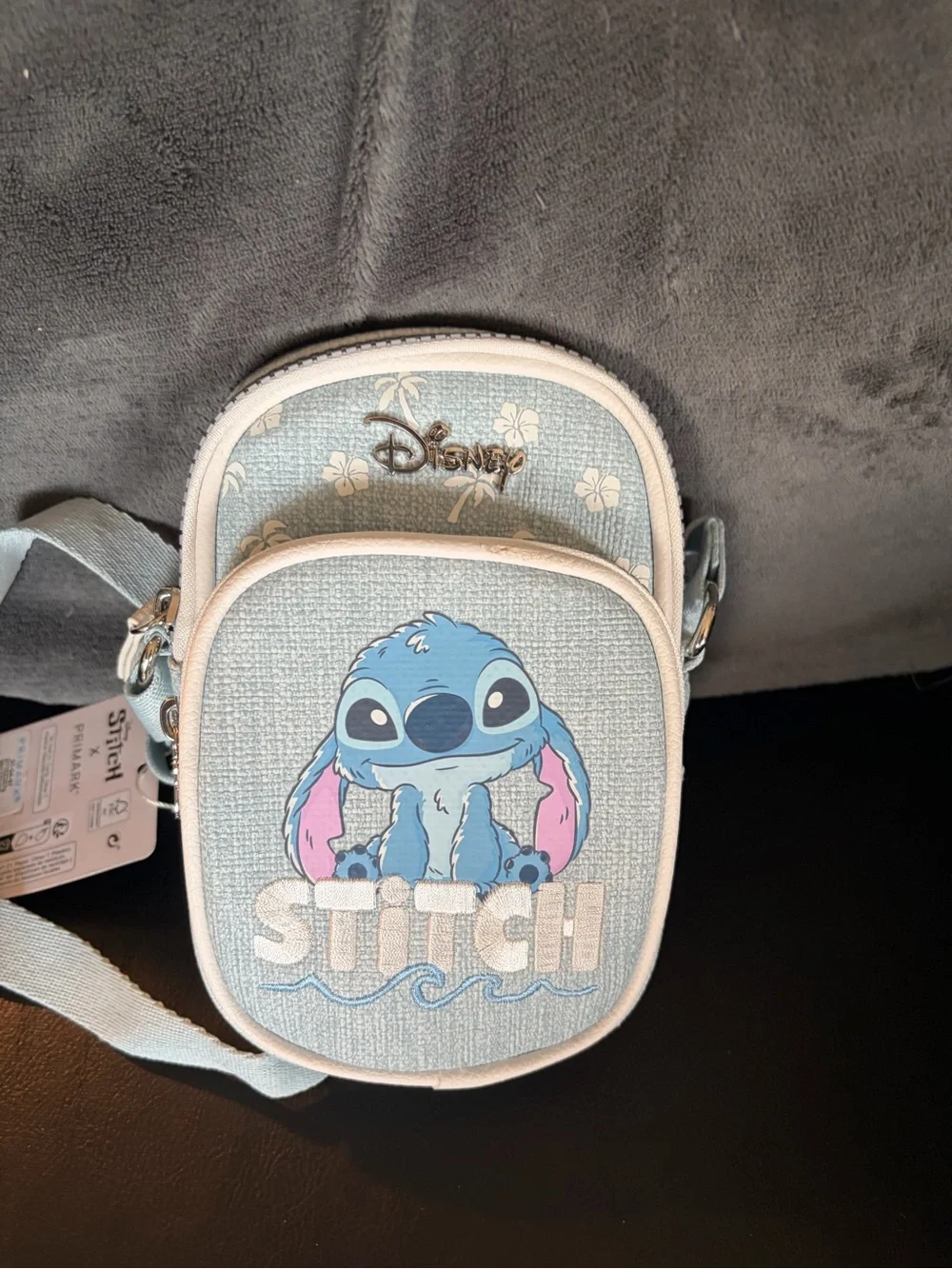 stradivarius Disney Stitch Crossbody Bag - Light Blue, Pink, White
